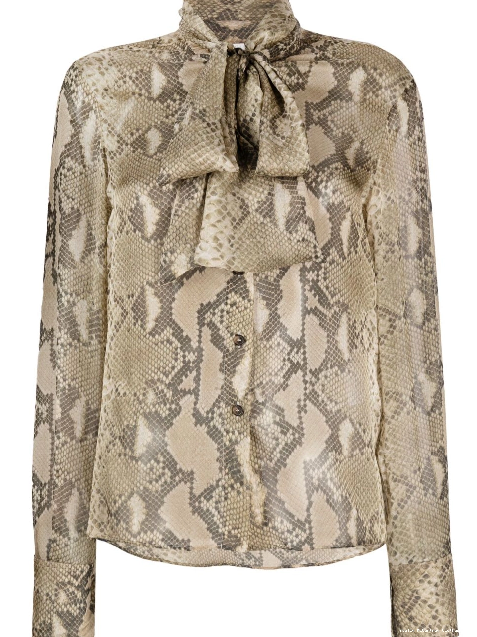 Cheap python-print silk McCartney shirt Women Stella 0626